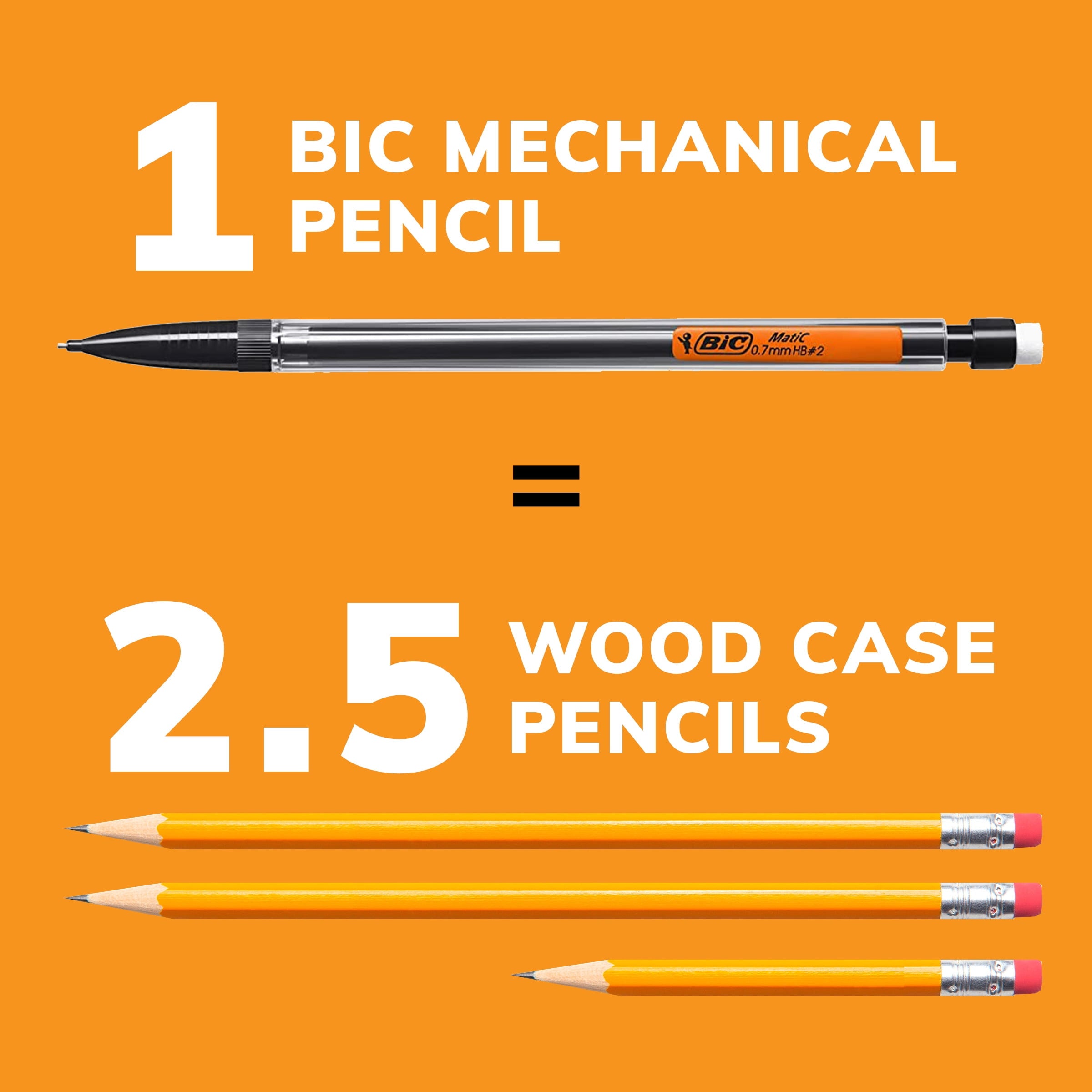 (2 pack) BIC Xtra Smooth Mechanical Pencil, 0.7 mm, 10 Count